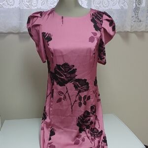 Forest Lily Butyful Dark Pink Dress Size S